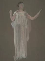 Unidentified Figure Study for Mural Project at the Pennsylvania State Capitol Building, Harrisburg, 1902-1911