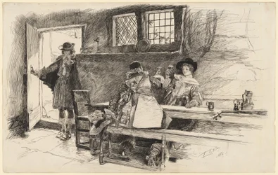 “Will had her to the wine,” illustration to “Phillada Flouts Me”