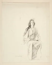 Woman Seated, Sketch for an Unidentified Shakespeare Play