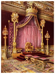 Throne Room in the Palace of Fontainebleau, France