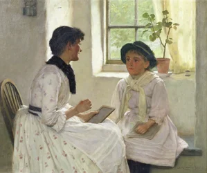 The Lesson, 1889
