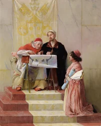 Bramante Showing Plans For Basilica of St. Peter To The Pope
