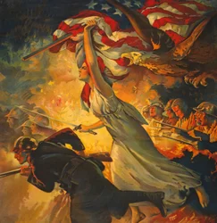 Detail from Carry On! Buy Liberty Bonds to Your Utmost, published c.1918