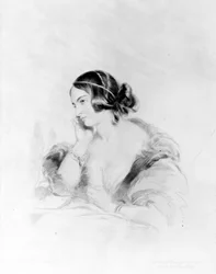 Caroline Norton, engraved by Frederick Christian Lewis