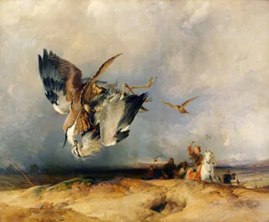 Hawking in the Olden Time, c.1831