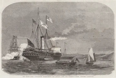 The Grand Duke Constantine Disembarking off Osborne from Her Majesty