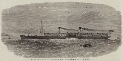 The New Saloon-Steamer Iona, belonging to Messers David Hutcheson and Company, of Glasgow