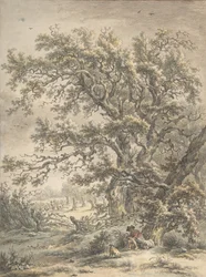 A Man Resting Under a Tree