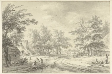 Landscape with Some Farmhouses and Figures