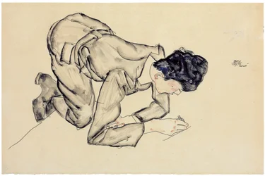 Erich Lederer Drawing on the Floor