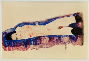 Reclining Nude with Black Stockings