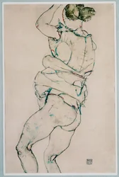 Nude with raised left arm