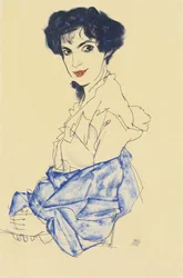 Portrait of Elisabeth Lederer, Seated with Hands Folded, 1913