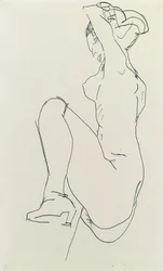Prostrate Female Nude, 1913
