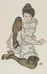 Seated Woman with Legs Drawn Up