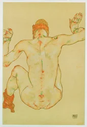 Seated Female Nude, Back View