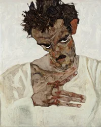 Self-Portrait with Bowed Head