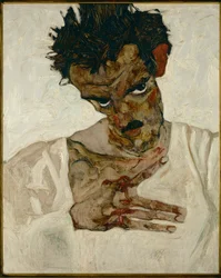 Self-Portrait with Bent Head