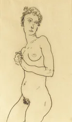 Standing nude