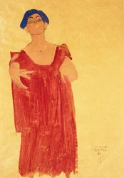 Woman with Blue Hair