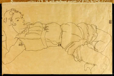 Young Woman Lying on Her Back