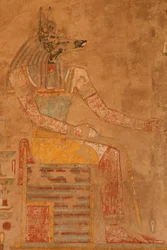 Anubis, the God of Death from the Mortuary Temple of Queen Hatshepsut