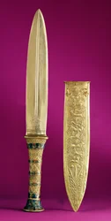 Dagger and sheath, from the Tomb of Tutankhamun