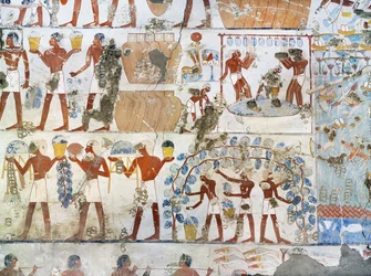 Mural Paintings, Vine Harvest and Winemaking