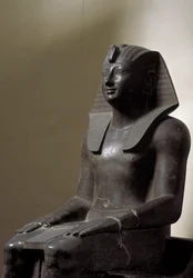 Sculpture of Basanite Representing the Ruler Thutmosis III
