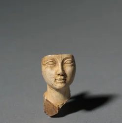 Face from a Cosmetic Spoon