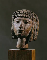 Head of a girl swimmer