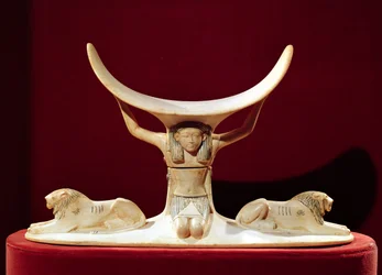 Headrest with Shu, the Egyptian God of the Air, from the Tomb of Tutankhamun