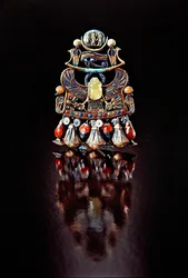 Pectoral with a bird-scarab, from the tomb of Tutankhamun, New Kingdom