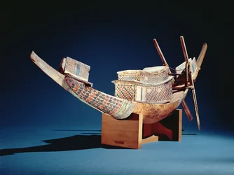 Reduced model of a boat from the Tomb of Tutankhamun, New Kingdom