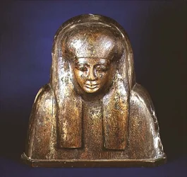 Upper portion of a coffin lid from Thebes