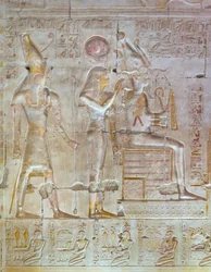 Coloured Relief, Temple of Seti I, Abydos, Egypt