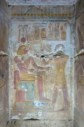 Coloured Relief, Temple of Seti I, Abydos, Egypt