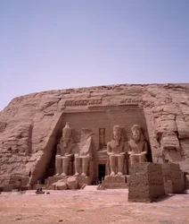 Colossus of the Temple of Ramses II, 1271-1256 BC, Abu Simbel, Aswan, Egypt