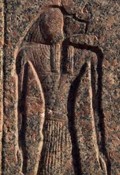 Inscription and Relief of Anubis and Another God, Amenhotep