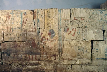Relief from the Tomb of Netcherouymes, high official of Ramesses II, Saqqara, Egypt, Egyptian Civilization, New Kingdom, Dynasty XIX
