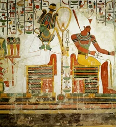 The Gods Osiris and Atum, from the Tomb of Nefertari, New Kingdom