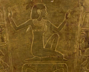 The Goddess Isis, Decorative Detail of Sarcophagus of Queen Tuya, Mother of Ramesses II