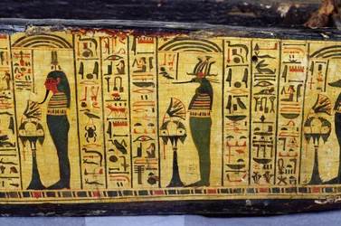 Detail of the Outer Coffin Base of the Mummy of Nesyamun