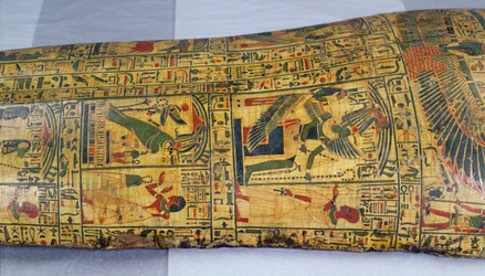 Detail of the Outer Coffin Lid of the Mummy of Nesyamun, Possibly Found at Deir El-Bahri, New Kingdom, c.1100 BC