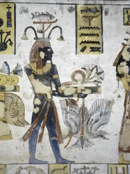 Tomb of Ramses III, Mural Painting of Ritual Offerings