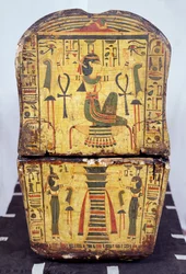 End View of the Coffin of the Mummy of Nesyamun, Possibly Found at Deir El-Bahri, New Kingdom, c.1100 BC