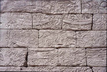 The Sea People, Naval Battle of Ramses III, Medinet Habu, 1195-64 BC