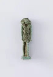 Standing figure of the deity Khnum, Saite period, 664-525 BC