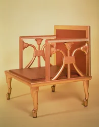 Reconstruction of the chair of Queen Hetepheres, from her tomb at Giza