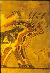 Ancient Egypt, Wall painting, Tomb of Sennufer, Tomb of the Nobles, Thebes